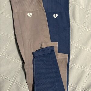 Women Two-Pack Navy and Grey Leggings